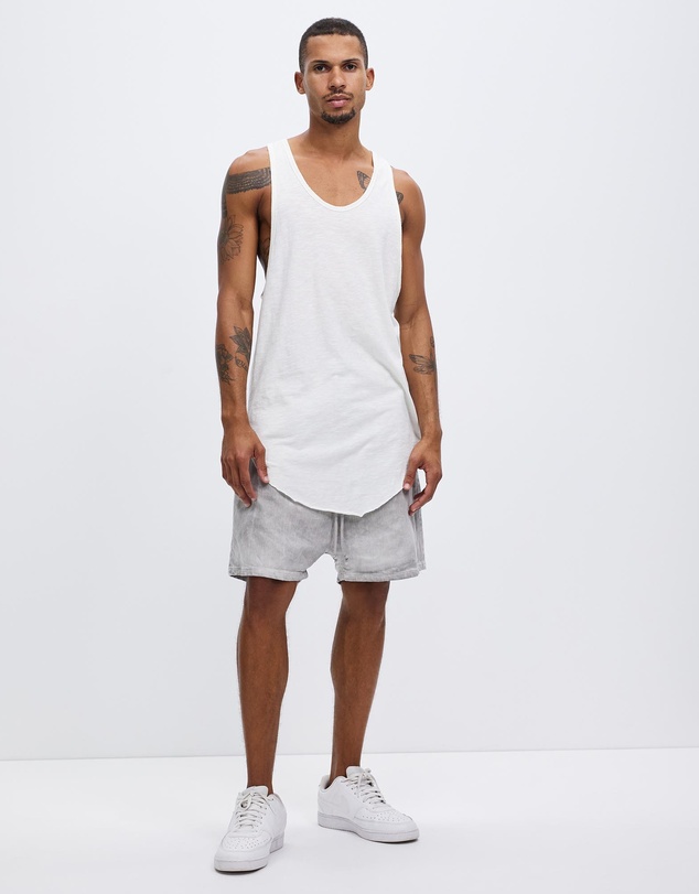Surrounded By Ghosts - The Garnet Denim Drawstring Shorts