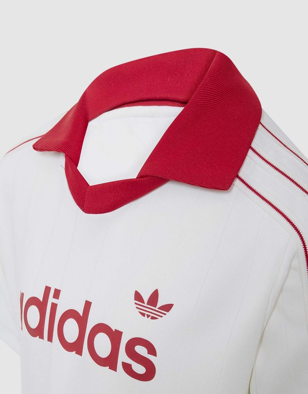 adidas Originals - Loose Polo Pinstripe Shorts Tee Set - Kids
