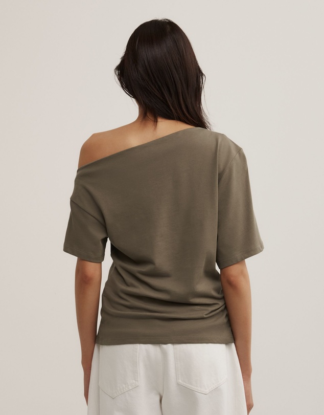 Witchery - Ruched Asymmetric T-shirt