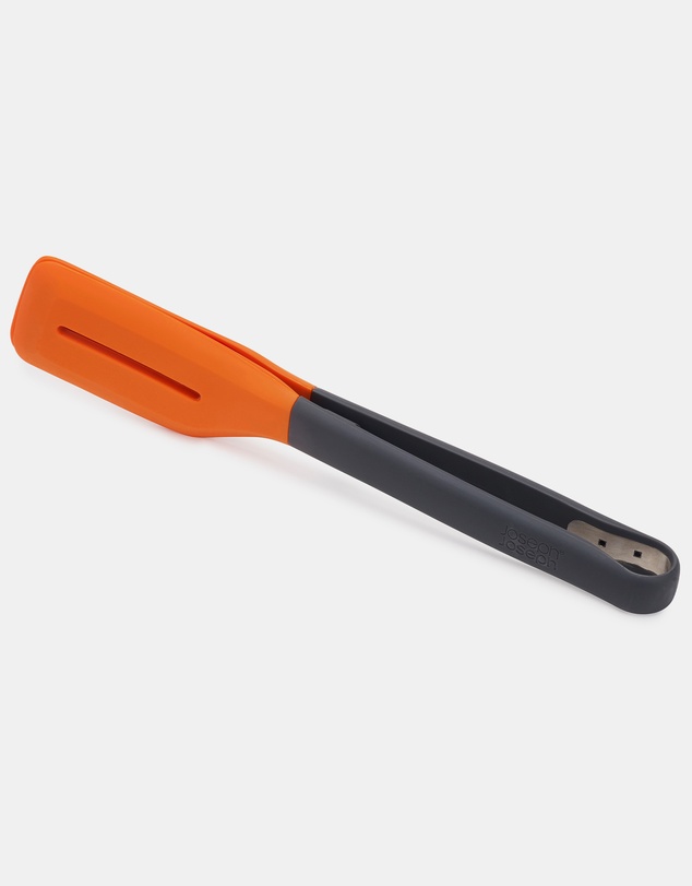Joseph Joseph - Turner Tongs Ergonomic Silicone Tongs - Grey/Orange