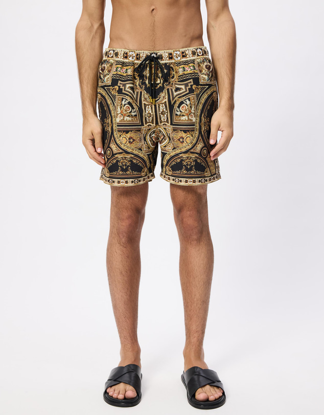 Camilla - Mid Length Boardshort With Elastic Waist