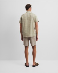 Country Road - Short Sleeve Regular Fit Cotton Woven Check Shirt