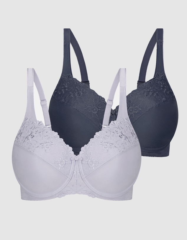 Triumph - Embroidered Minimiser Twin Pack Underwired Bra