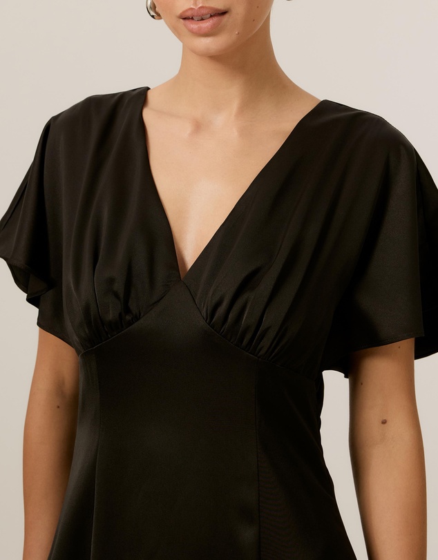Tussah - Genevieve Satin Midi Dress