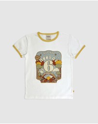Banabae - Hip Hip Hooray Birthday Ringer Tee - 6 Year Old