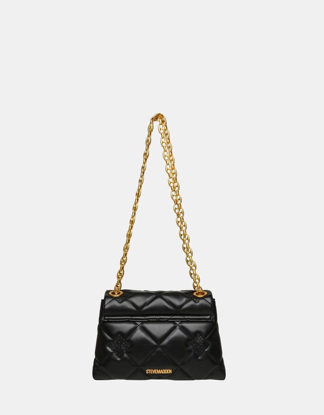 Steve Madden - BLanch Black Gold Handbag