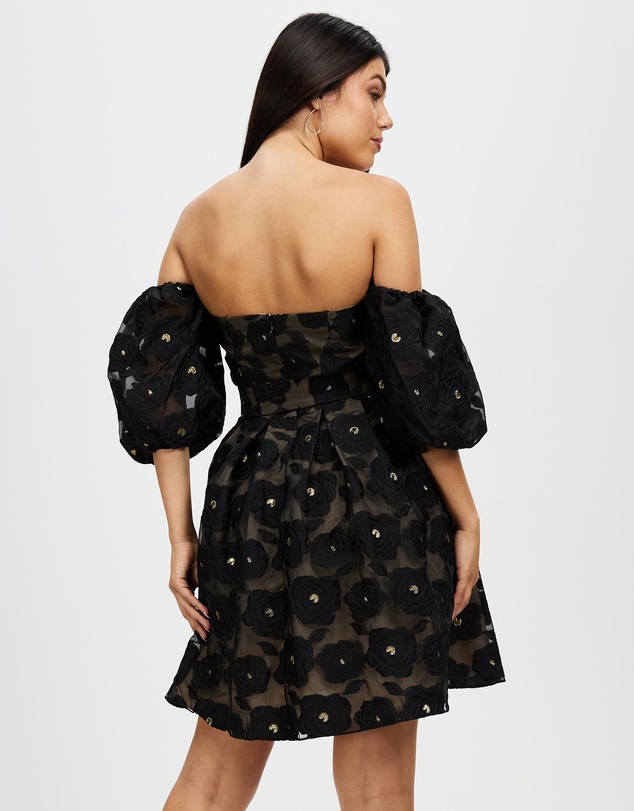 Romance by Honey and Beau - Selena Puff Sleeve Dress