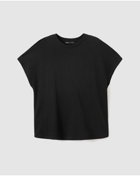 M.N.G - Short-Sleeved Cotton T-Shirt