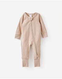 Cotton On Kids - Growie Long Sleeve Zip Romper