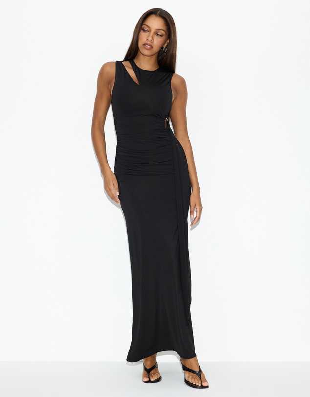 Dazie - Reba Asymmetrical Maxi Dress