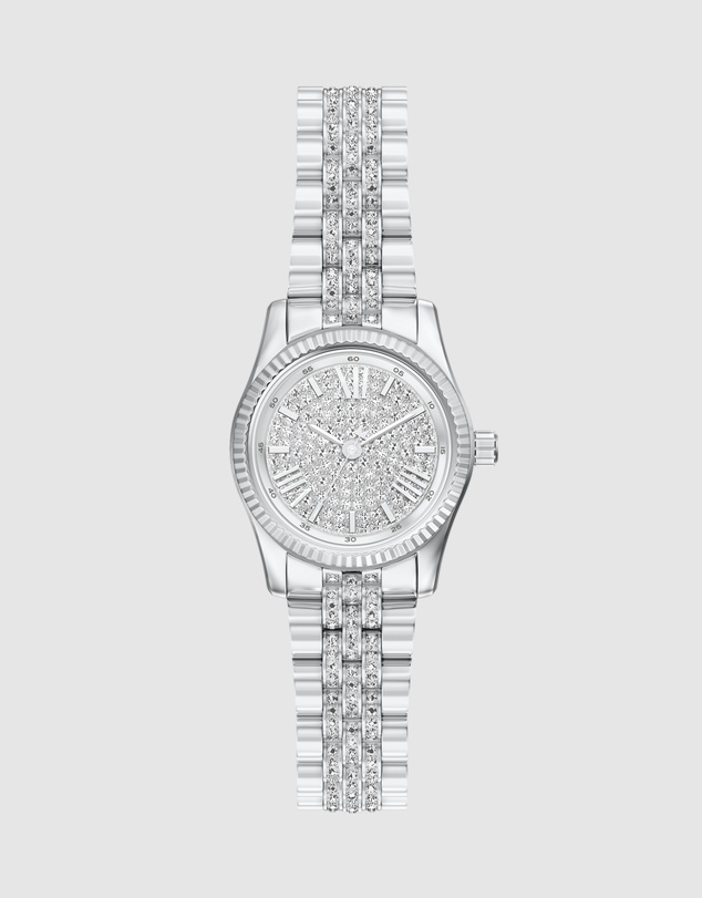 Michael Kors - Lexington Silver Tone Analogue Watch