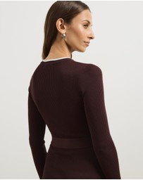 Atmos&Here - Maci Fitted Midi Knit Dress