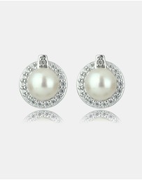 Georgini - GEORGINI OCEANS TASMAN FRESHWATER PEARL EARRINGS SILVER
