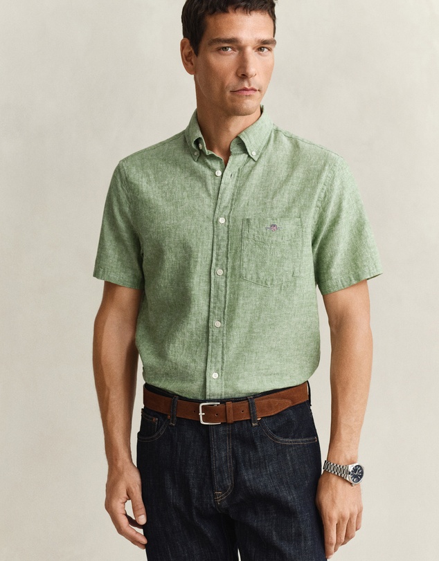 Gant - Cotton Linen Short Sleeve Shirt