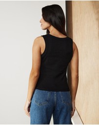 Atmos&Here - Organic Cotton V-Neck Tank