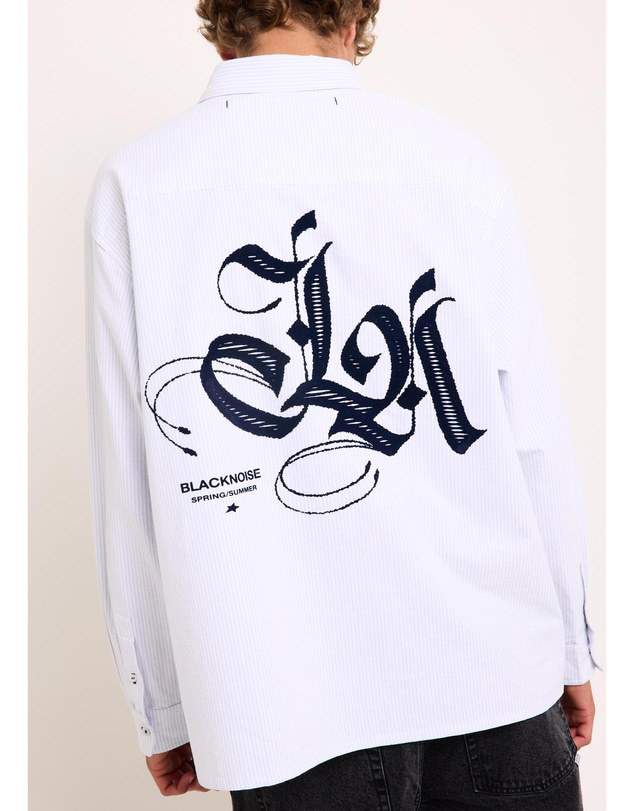 Black Noise White Rain - La Long Sleeve Shirt