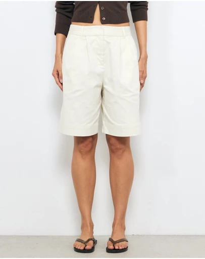 AERE - Dionne Cotton Tailored Shorts