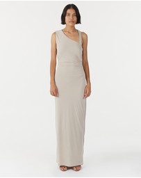 Third Form - Stirling Twist Asymmetric Maxi Dress