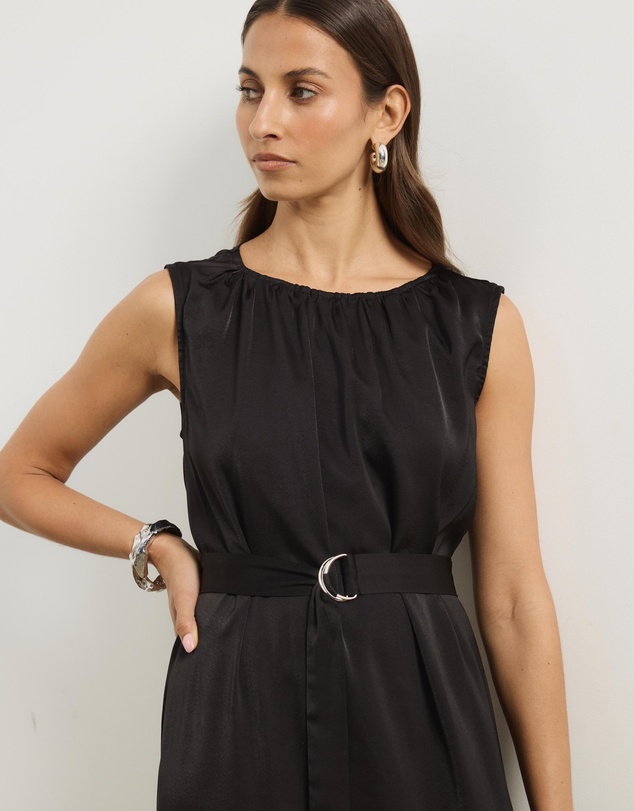 Atmos&Here - Juni Satin Sleeveless Midi Dress