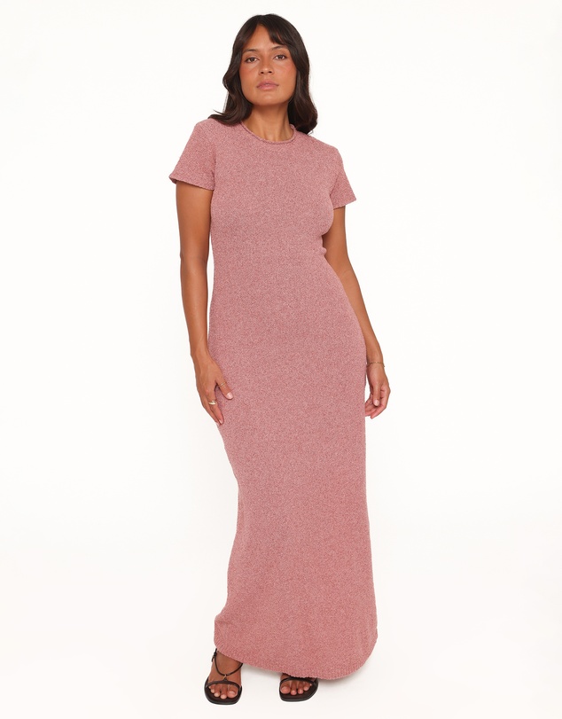 Petal & Pup - Lowell Knit Maxi Dress - Brick Red