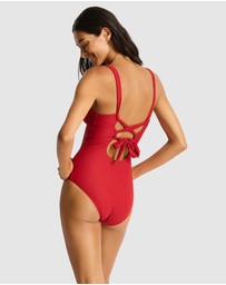 Sea Level Australia - Luminara Longline Tie Back One Piece
