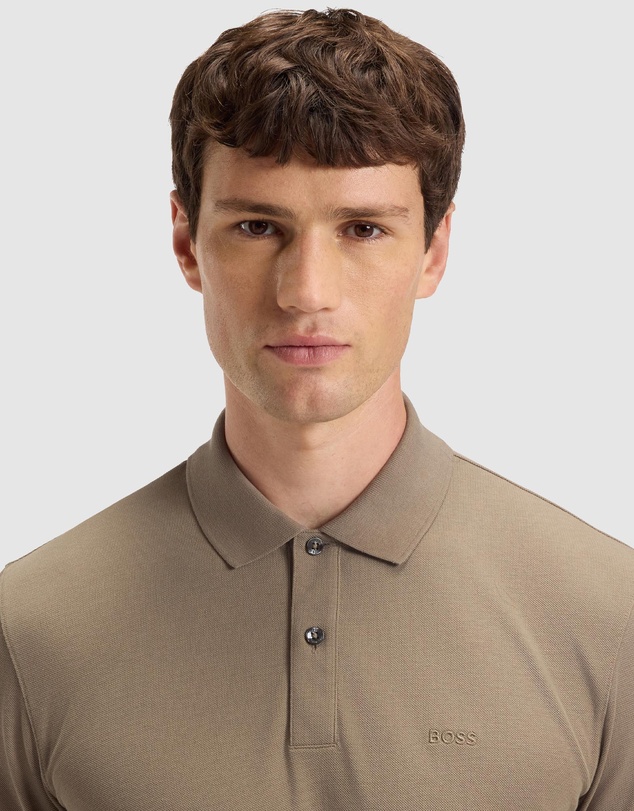 BOSS - Pallas Polo Shirt in Cotton Piqué With Logo Details