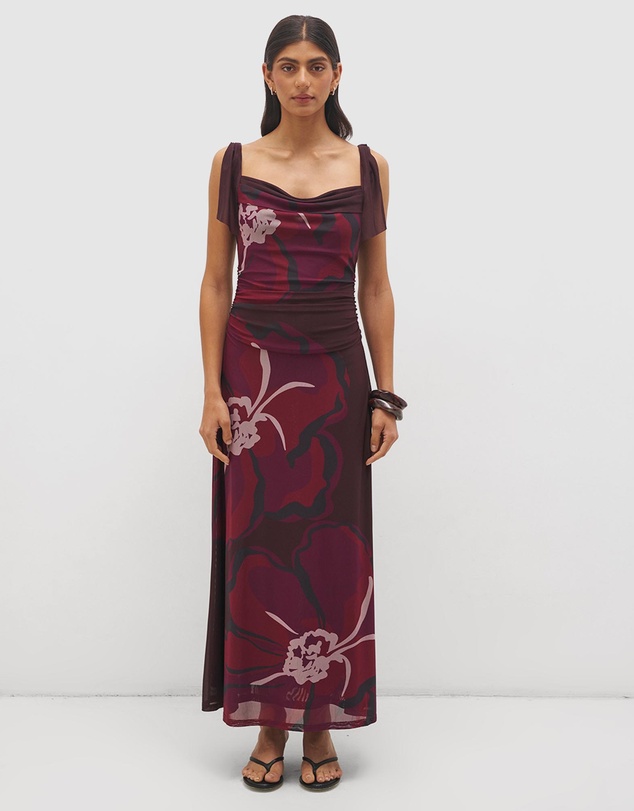 MON RENN - Lima Cowl Neck Dress