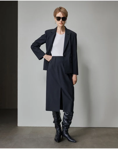 IDA+S - Reva Wool Midi Suit Skirt