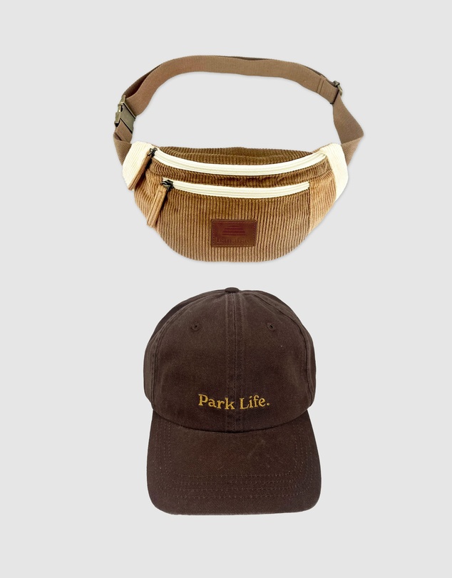 Banabae - Banabae Corduroy Belt Bag and Cap Bundle