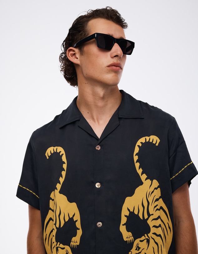 THE TALES - Crouching Tiger Silk Shirt