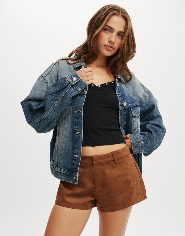 Cotton On - Suede Micro Shorts