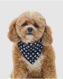 Mog & Bone - Dog Bandana - Navy Cross Print