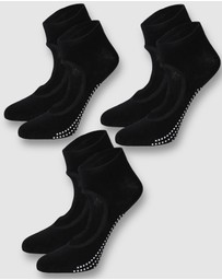 High Heel Jungle - Peek Pilates Yoga Grip Socks - 3 Pack