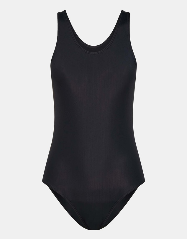 Modibodi - Teen Swimwear Period Racerback One Piece Light Absorbency Black
