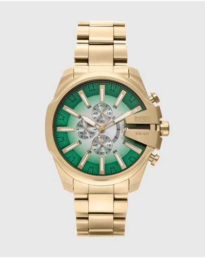 Diesel - Mega Chief Slim Gold Tone Analogue-Chronograph Watch