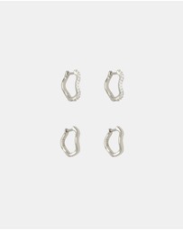 SAINT VALENTINE - The Vera + Luna Wave Set - Silver