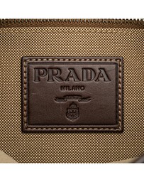Pre-Loved by Azura Reborn - Pre-Loved prada Textured Shoulder Bag with Strap and Embellished Detail