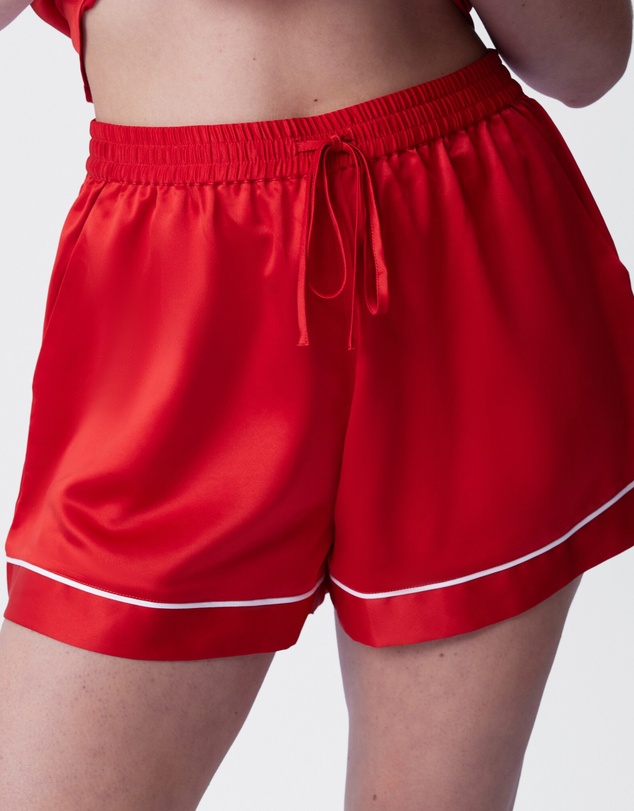 Bras N Things - Liquid Satin Short - Red