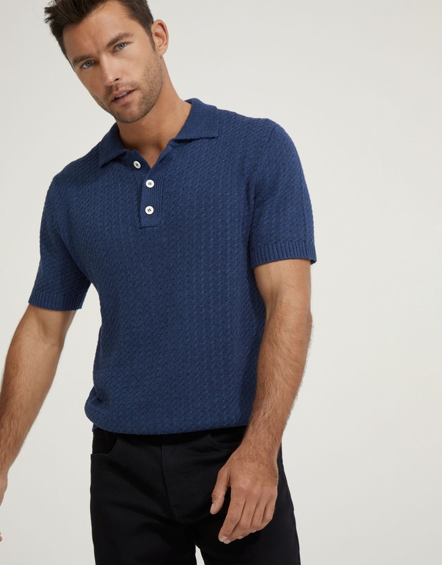 Oxford - Harrison Cable Knit Polo