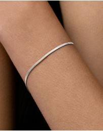 SAINT VALENTINE - Sphinx 2mm Snake Chain Bracelet - Silver