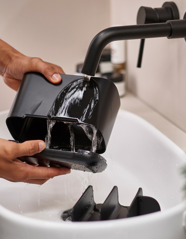Joseph Joseph - EasyStore™ Large Toothbrush Caddy with Matt Black Finish