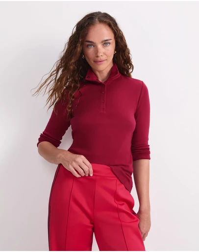 Sportscraft - Lucy Snap Funnel Neck Top