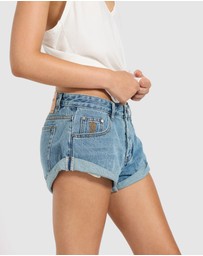 ONE TEASPOON - Bandits Low Waist Denim Shorts