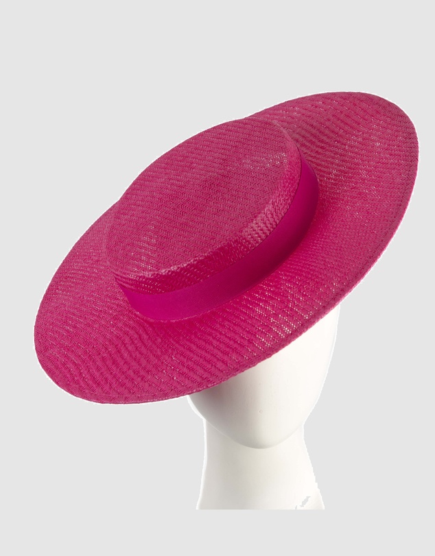 Max Alexander - Fuchsia Boater Hat