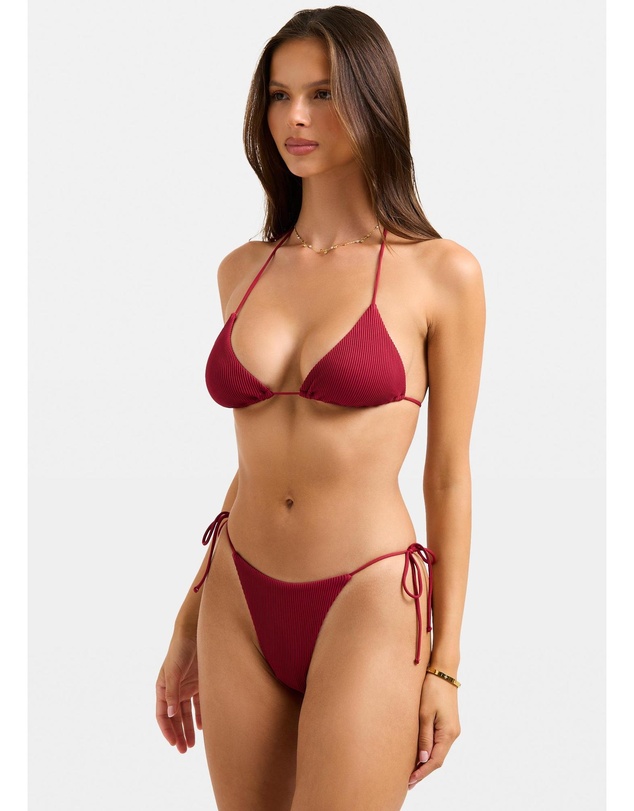Subtitled - Rib Skinny Strap Tie Side Bottom