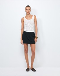 AERE - Leni Tailored Mini Skirt