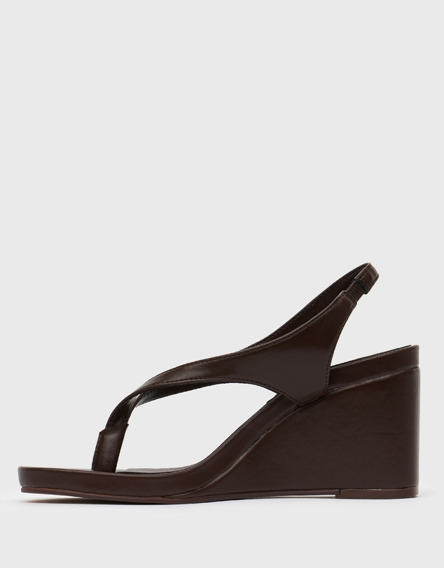 Betts - Shameless Slingback Thong Wedge Sandals