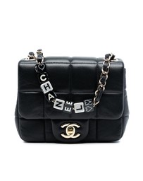 Pre-Loved by Azura Reborn - Pre-Loved Mini Square Lambskin Resin Crystal Monacoco Flap