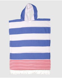 Tolu Australia - Adult Hooded Beach Towel in Sailor Blue – Quick-Dry Swim Poncho for Swimming & Surfing