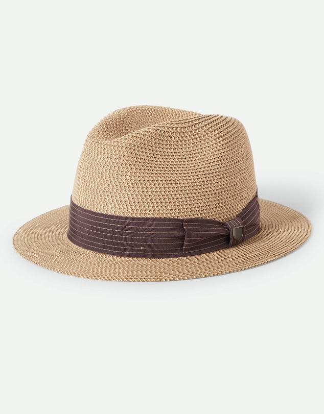 Brixton - Roma Straw Packable Fedora